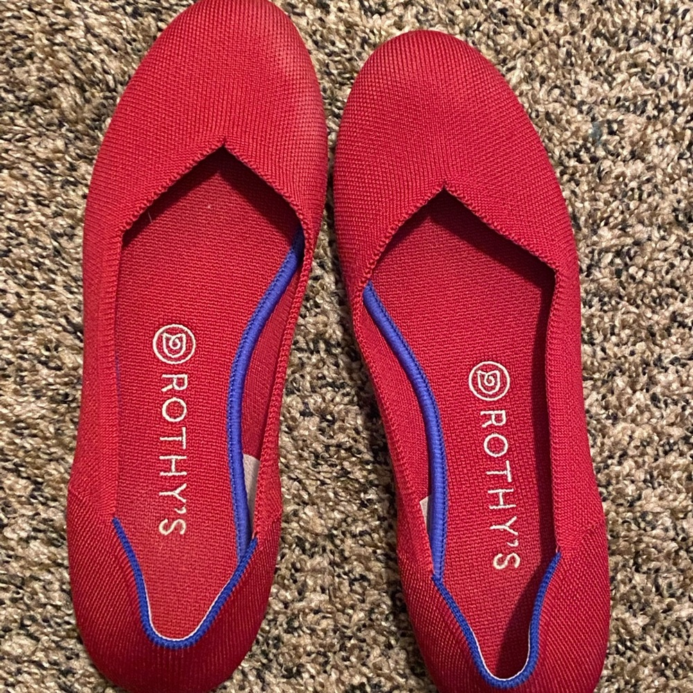 Rothys red flats